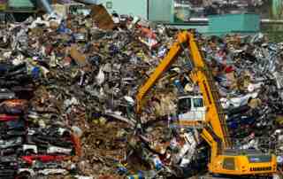 Scrap Metal Stockpile in Richmond Yard