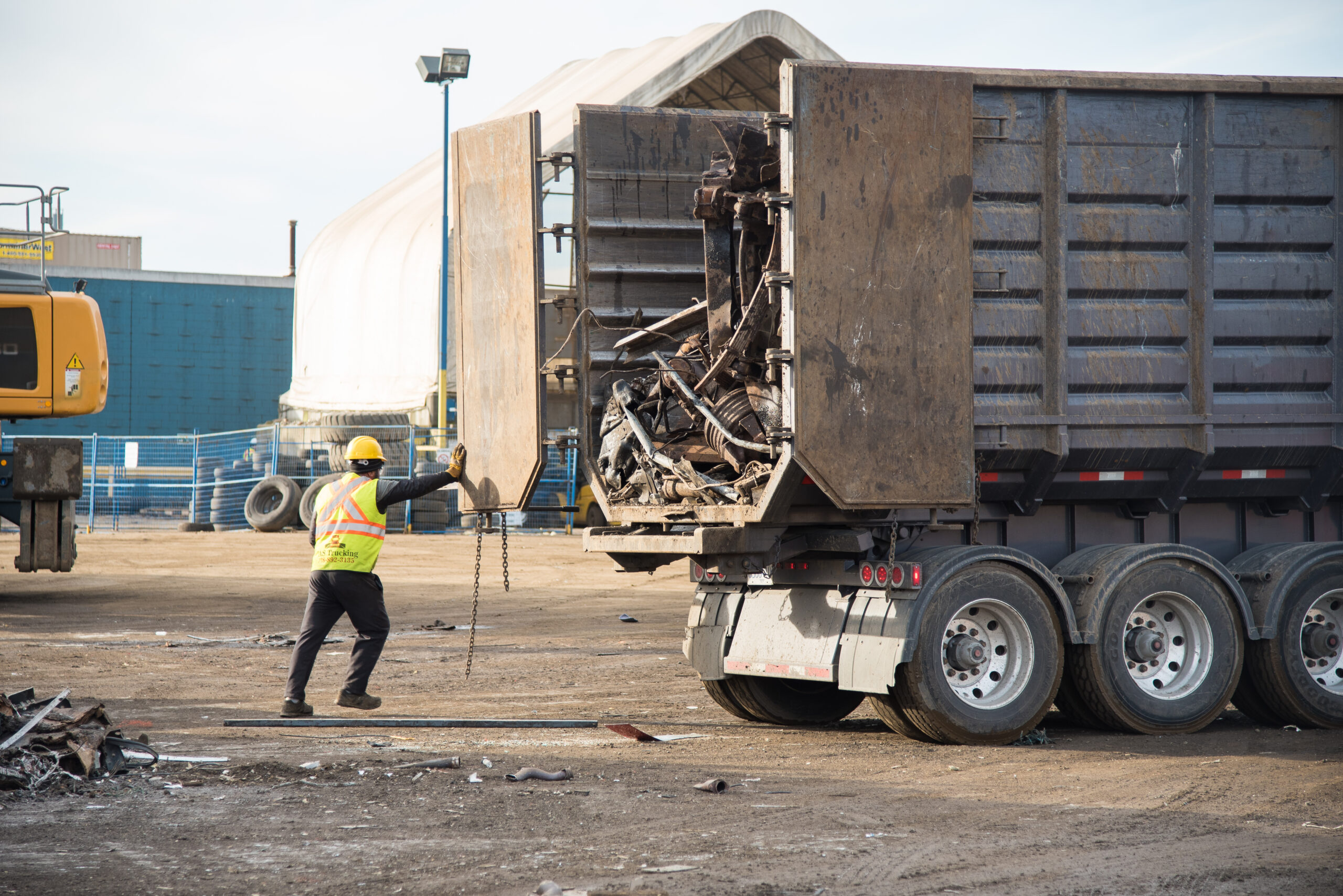 scrap metal truck